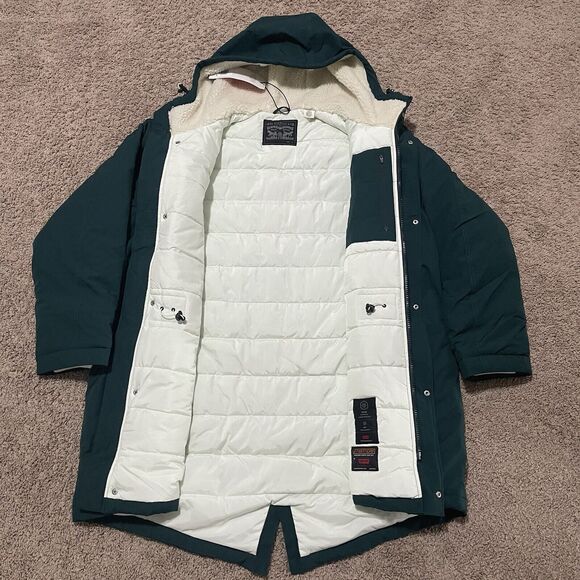 Levis Jacket Mens XL Pine Green Eastport Utility Thermore Hooded A35620001 - Picture 2 of 16